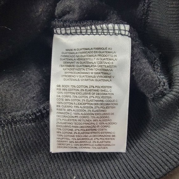 The North Face Mens Large Black Sweatshirt Pullover Hoodie Geo NSE Athletic - Picture 8 of 12